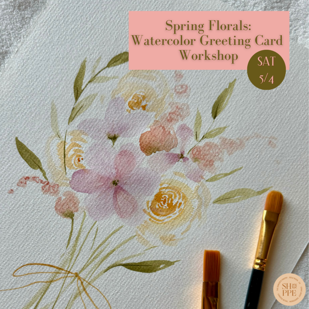 Spring Florals: Watercolor Greeting Card Workshop